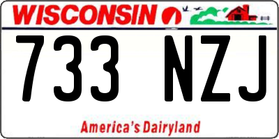 WI license plate 733NZJ