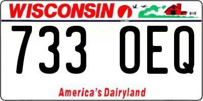 WI license plate 733OEQ