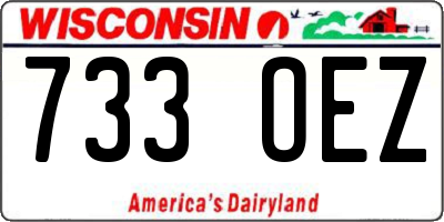 WI license plate 733OEZ