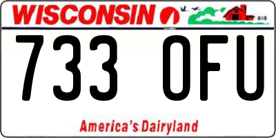 WI license plate 733OFU