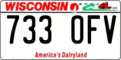 WI license plate 733OFV