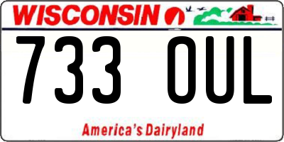 WI license plate 733OUL