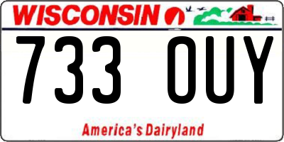 WI license plate 733OUY