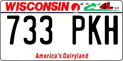 WI license plate 733PKH