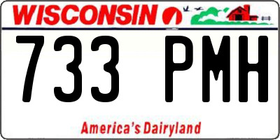 WI license plate 733PMH