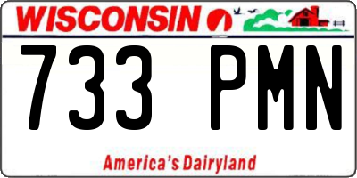 WI license plate 733PMN