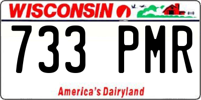 WI license plate 733PMR