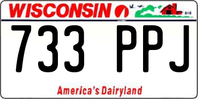 WI license plate 733PPJ