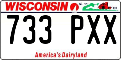 WI license plate 733PXX