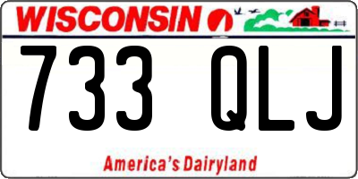 WI license plate 733QLJ