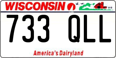 WI license plate 733QLL