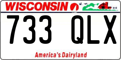 WI license plate 733QLX