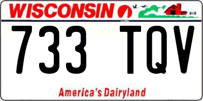 WI license plate 733TQV