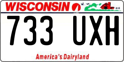 WI license plate 733UXH