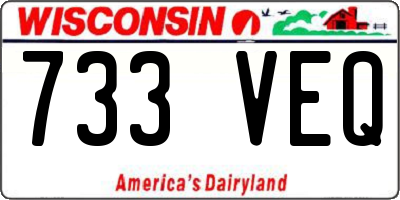 WI license plate 733VEQ