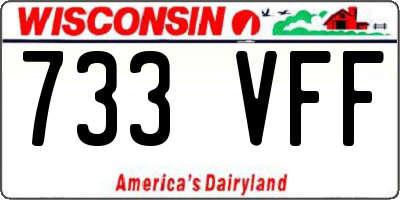 WI license plate 733VFF