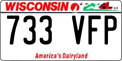 WI license plate 733VFP