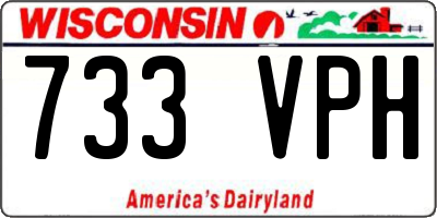 WI license plate 733VPH