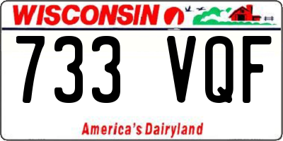 WI license plate 733VQF