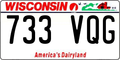 WI license plate 733VQG