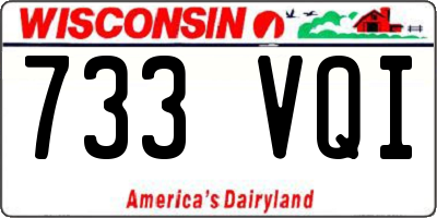 WI license plate 733VQI