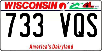 WI license plate 733VQS