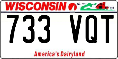 WI license plate 733VQT