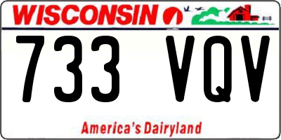 WI license plate 733VQV