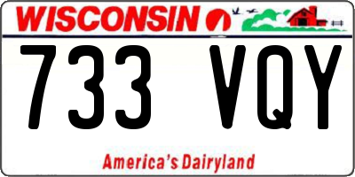 WI license plate 733VQY