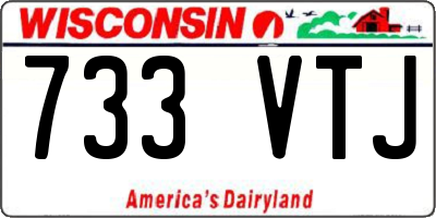 WI license plate 733VTJ