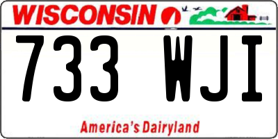 WI license plate 733WJI