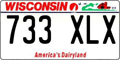 WI license plate 733XLX