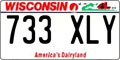 WI license plate 733XLY