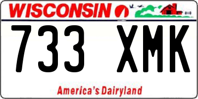WI license plate 733XMK