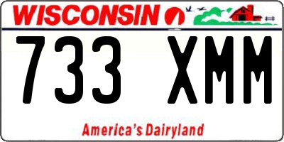 WI license plate 733XMM