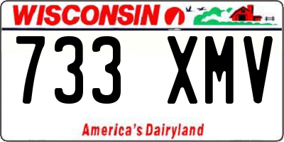 WI license plate 733XMV