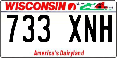 WI license plate 733XNH