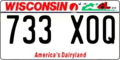 WI license plate 733XOQ