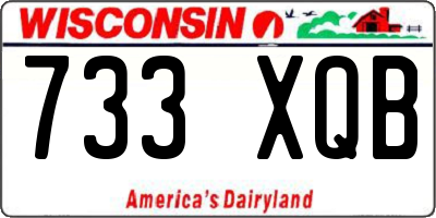 WI license plate 733XQB