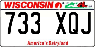 WI license plate 733XQJ