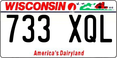 WI license plate 733XQL
