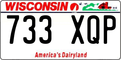 WI license plate 733XQP
