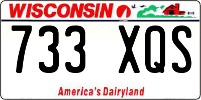 WI license plate 733XQS