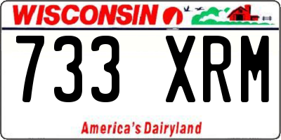 WI license plate 733XRM