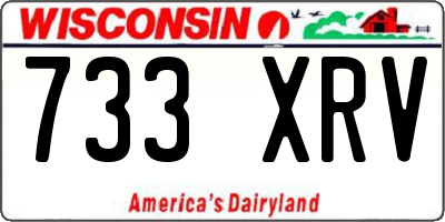 WI license plate 733XRV