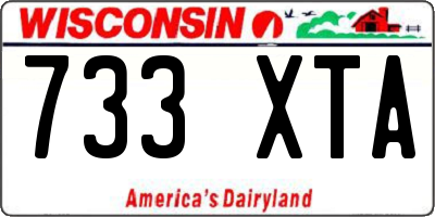 WI license plate 733XTA