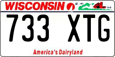 WI license plate 733XTG
