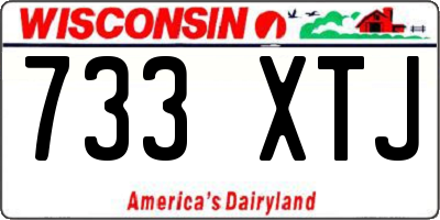 WI license plate 733XTJ
