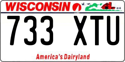 WI license plate 733XTU