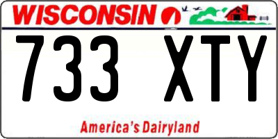 WI license plate 733XTY